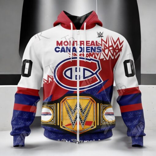NHL Montreal Canadiens Special WWE Design Hoodie, Sweatshirt, Shirt