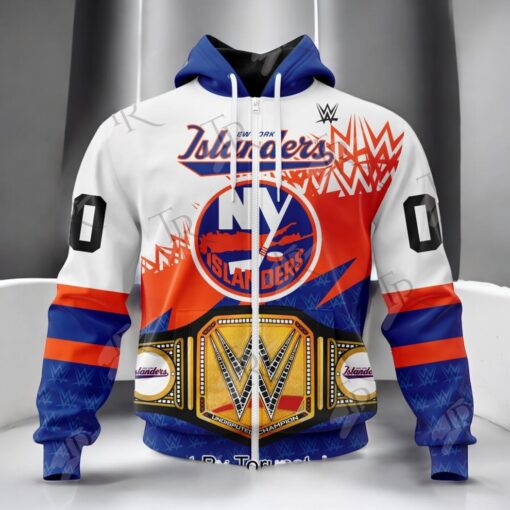 NHL New York Islanders Special WWE Design Hoodie, Sweatshirt, Shirt