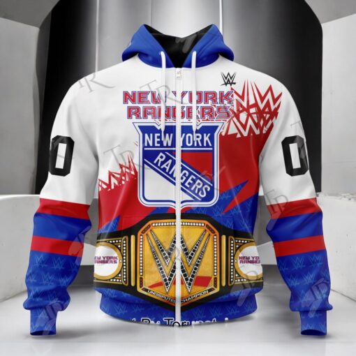NHL New York Rangers Special WWE Design Hoodie, Sweatshirt, Shirt