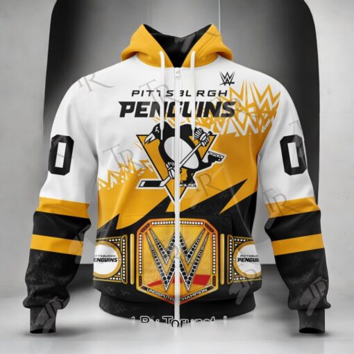 NHL Pittsburgh Penguins Special WWE Design Hoodie, Sweatshirt, Shirt