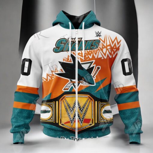 NHL San Jose Sharks Special WWE Design Hoodie, Sweatshirt, Shirt