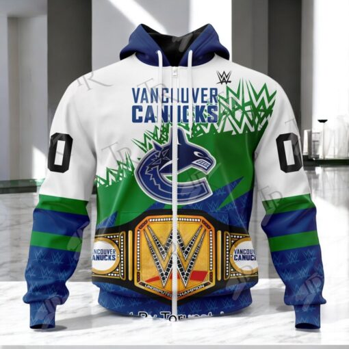 NHL Vancouver Canucks Special WWE Design Hoodie, Sweatshirt, Shirt