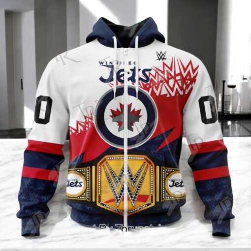 NHL Winnipeg Jets Special WWE Design Hoodie, Sweatshirt, Shirt