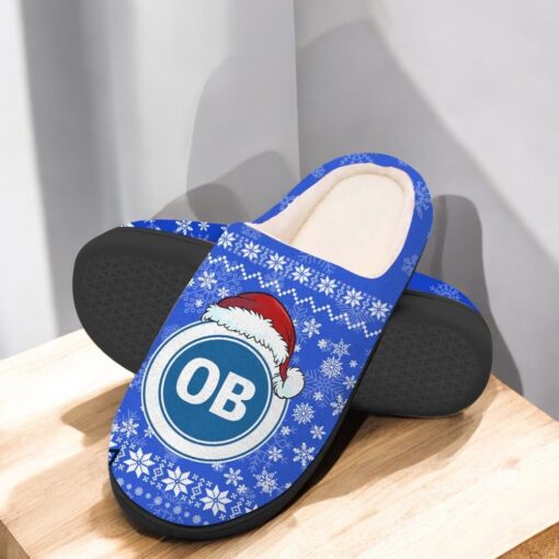 Odense Boldklub Football Team In House Slippers