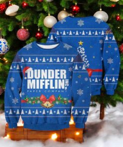 Office Dunder Mifflin Ugly Christmas Sweater, Sweatshirt, Friends Christmas Sweater, Sweatshirt
