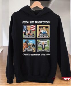 Official 2024 The Trump Story Greatest Comeback In History Shirt