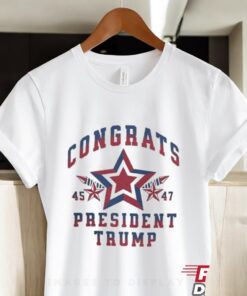 Official Congrats President Trump 45 47 Election Victory Shirt