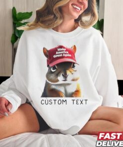 Official Custom Text The Squirrel Peanut Donald Trump Shirt