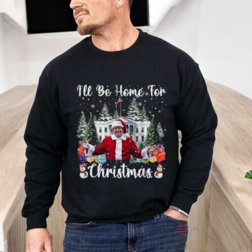 Official I’ll Be Home For Christmas Santa Claus Trump 2024 Shirt