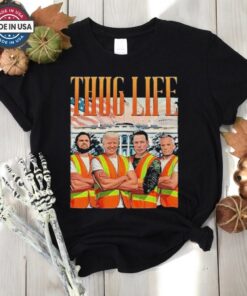 Official Thug Life Garbage Man Trump Jd Vance Robert Kennedy Elon Musk Shirt