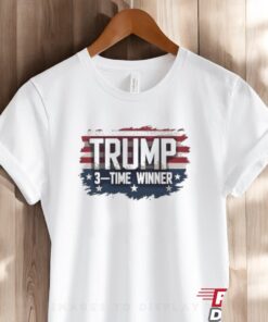 Official Trump Election Victory 3 Time Winner 2024 Shirt