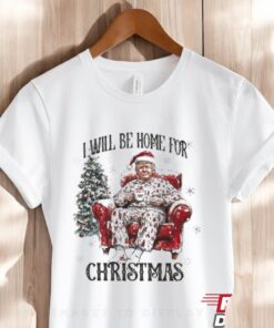 Official Trump I’ll Be Home For Christmas Trump Winning For America White House Shirt