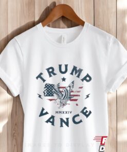 Official Trump Vance Mmxxiv Eagle Map Usa Shirt