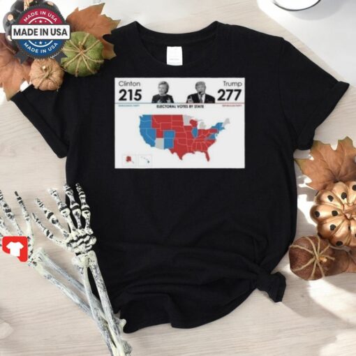 Official Trump Won 277 President Clinton 215 Shirt