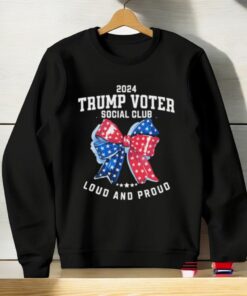 Official Womens Unapologetically Trump Voter Social Club Loud And Proud Take America Back Shirt