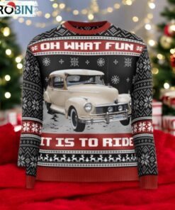Oh What Fun It Is To Ride For Men Personalized Photo Ugly Sweater