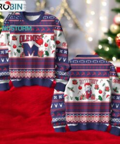 Ole Miss Rebels Football Merry Christmas Ugly Sweater