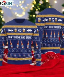 Pabst Blue Ribbon Don’t Drink And Drive Ugly Sweater