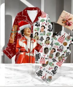 Patsy Cline Merry Christmas Down Pajamas Set