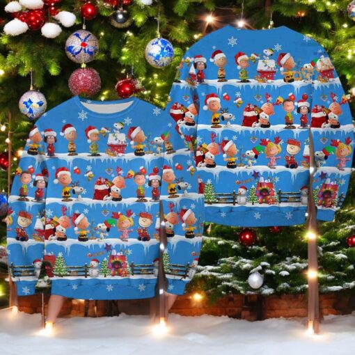 Peanuts Disney Xmas 2023 Sweater, Funniest Ugly Christmas Sweater, Sweatshirt