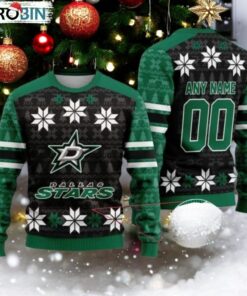 Personalized Dallas Stars Ugly Sweater For Christmas