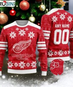 Personalized Detroit Red Wings Ugly Sweater For Christmas