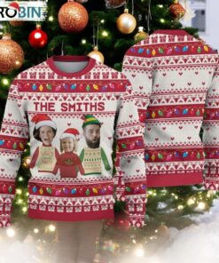 Personalized Family Photo Ugly Sweater