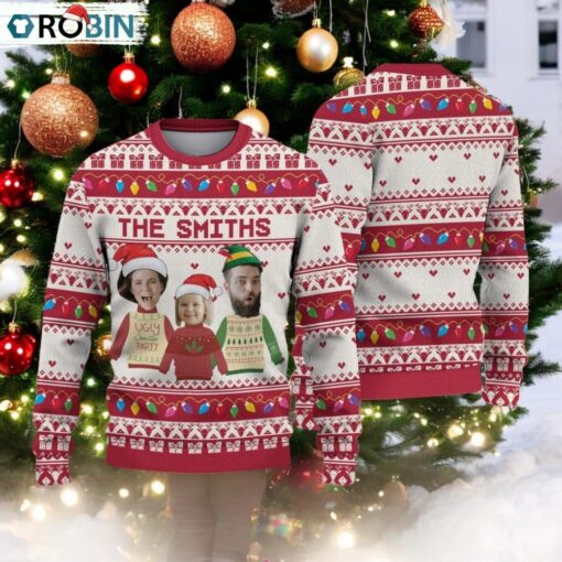Personalized Family Photo Ugly Sweater