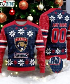 Personalized Florida Panthers Ugly Sweater For Christmas