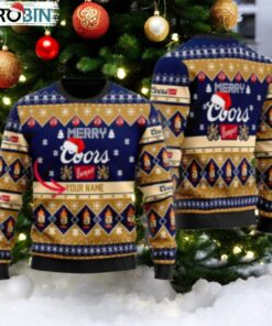 Personalized Merry Coors Banquet Christmas Ugly Sweater