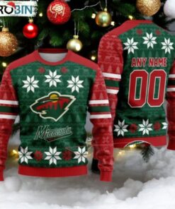 Personalized Minnesota Wild Ugly Sweater For Christmas