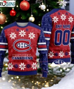 Personalized Montreal Canadiens Ugly Sweater For Christmas