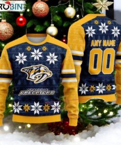 Personalized Nashville Predators Ugly Sweater For Christmas