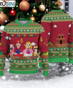 Personalized Super Mario Ugly Christmas Ugly Sweater