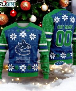 Personalized Vancouver Canucks Ugly Sweater For Christmas Personalized Vancouver Canucks Ugly Sweater For Christmas