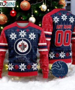 Personalized Winnipeg Jets Ugly Sweater For Christmas