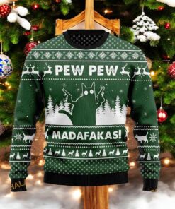 Pew Madafakas Black Cat Ugly 3D Sweater