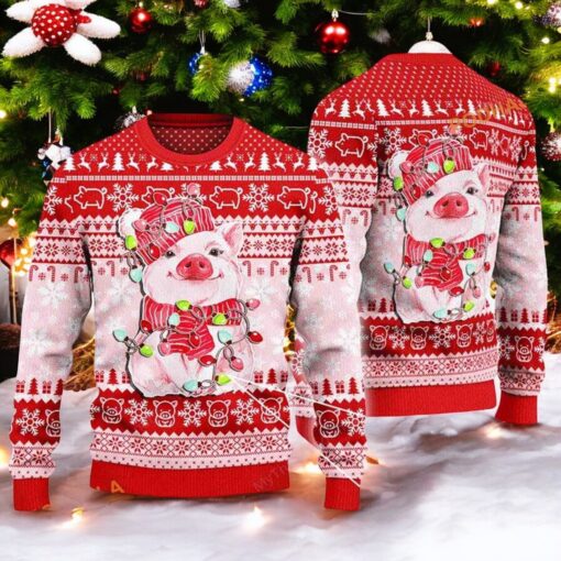 Pig 3D Ugly Christmas Sweater, Sweatshirt