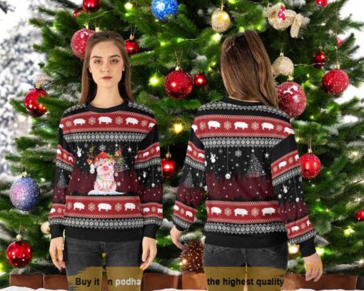 Pig Lovers Ugly Christmas Sweater, Sweatshirt, Funny Sweater