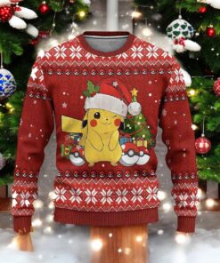 Pikachu Anime Ugly Christmas Sweater, Sweatshirt, Cute Ugly Christmas Sweater, Sweatshirt