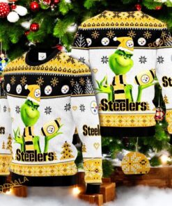 Pittsburgh Steelers Grinch Ugly Christmas Sweater, Funny Sweater