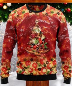 Pizza Ugly Knit Christmas Sweater