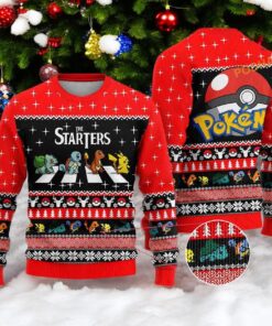 Pokemon Walking Road Christmas Sweater, Sweatshirt, Family Ugly Christmas Sweater, Sweatshirt