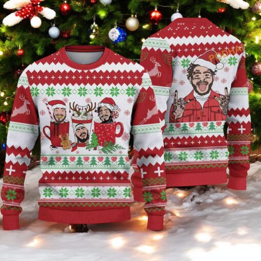 Post Malone Woolen Christmas Sweater