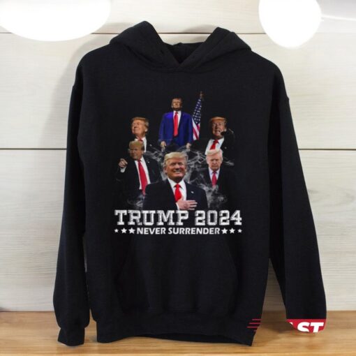 President Donald J Trump 2024 Never Surrender Cooling Performance Shirt