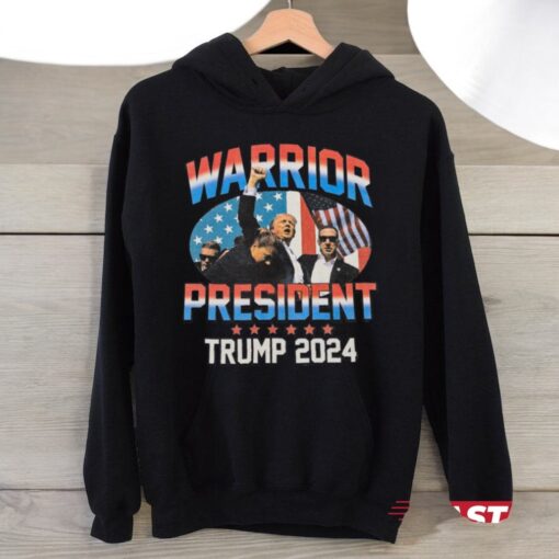 President Donald Trump Warrior President Fight For America Rally Shooting Shirt