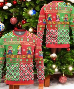 Princess Peach Ugly Xmas Sweater, Cute Ugly Christmas Sweater, Sweatshirt for Gamers