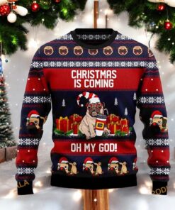 Pug Christmas Is Coming Ugly 3D Sweater, Funny Sweater