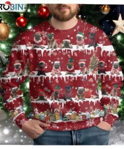 Pug Dog Ugly Christmas Sweater, Pet Lover Xmas Sweater