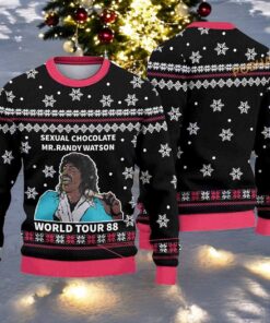 Randy Watson And The Sexual Chocolate All Over Print Ugly Christmas Sweater, Sweatshirt